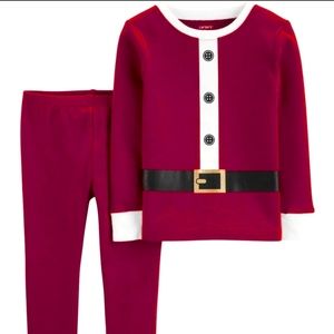 Carters Santa Pajama Set Adult XL Christmas PJs Red Holiday